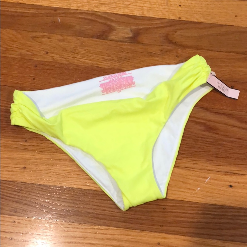 Neon yellow bikini bottoms